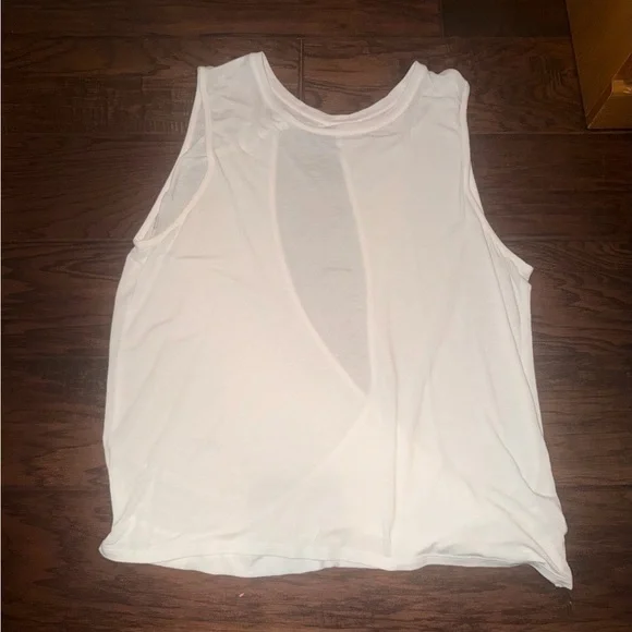 Athleta White Draped Sleeveless Top - Picture 4 of 6